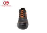 Orange Mesh Steel Toe Work Shoes , Full Grain Breathable Smooth Leather Steel
