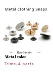 Dull Silver Spring 8mm Metal Clothing Snaps