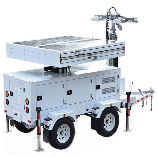 Solar Light Tower Working Temperature -20℃-60℃ Mobile Lighting Tower Hydraulic Light Tower