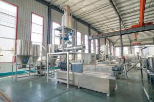 China Twin Screw Extruder Floating Fish Feed Pellet Machine Production Line on sale
