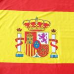 Spain National Flag 3x5' Knitted Polyester Single Reverse Indoor Outdoor Header
