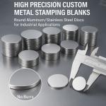 High Precision Custom Metal Stamping Blanks – Round Aluminum/Stainless Steel