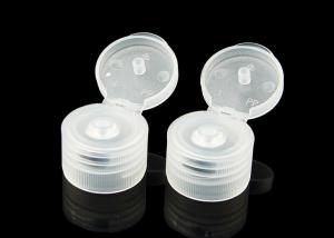 China Small Cosmetic Bottle Caps , Clear Plastic Bottle Lids 18 / 410 20 / 410 Forsted on sale