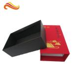 Soft Paper Luxury Gift Boxes / Drawer Tea Box with Hot stamp Logo in Gold
