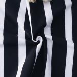 Skin Friendly Striped Stretch Fabric , 175gsm Knit Combed Cotton Fabric For T -