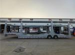 2 Axles Strong Posts Carry Car Semi-Trailer Vehicle with Double Star Tires