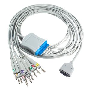 Wholesale EDAN Dx12 10Lead ECG Holter Cable Banana For Trunk Cable Length 2.2M Compatibility from china suppliers