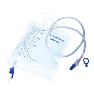Wholesale 2000ml PVC Material Adult Luxury Urine Bag Urinary Drainage Bag Urine Collection Bag With Single Reversal Valve from china suppliers