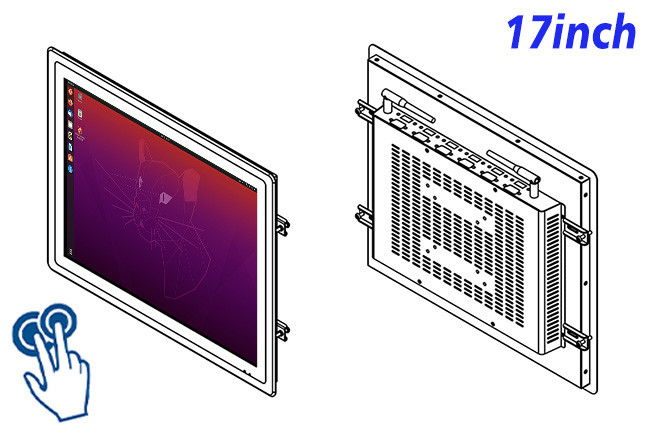 17-Inch Embedded Linux Display for Security Systems and Industrial Monitoring