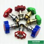 Green Color Plastic Ppr Handle For Stop Valve Top Parts With Brass Cartridges