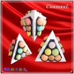 Pyramid Shape Macaron Stand Paper Pyramid Macaron Display Shelf Hold 18 Pcs