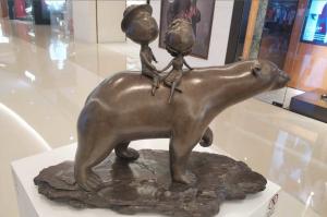 Wholesale Decorative Home Indoor Small Bronze Sculpture 0.5m Length from china suppliers