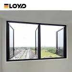 Apartment Hotel Double Glazed Tempered Glass Casement Windows With Screen