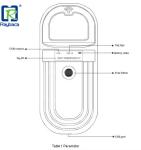 128 Records 7CM Reading Handheld RFID Reader For Pet Shops