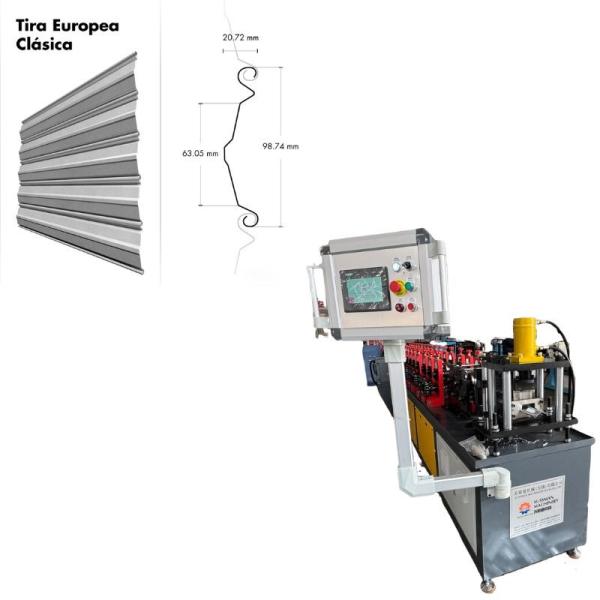 Mexico Popular Galvanized Metal Shutter Roll Forming Machine Tira Para Cortina