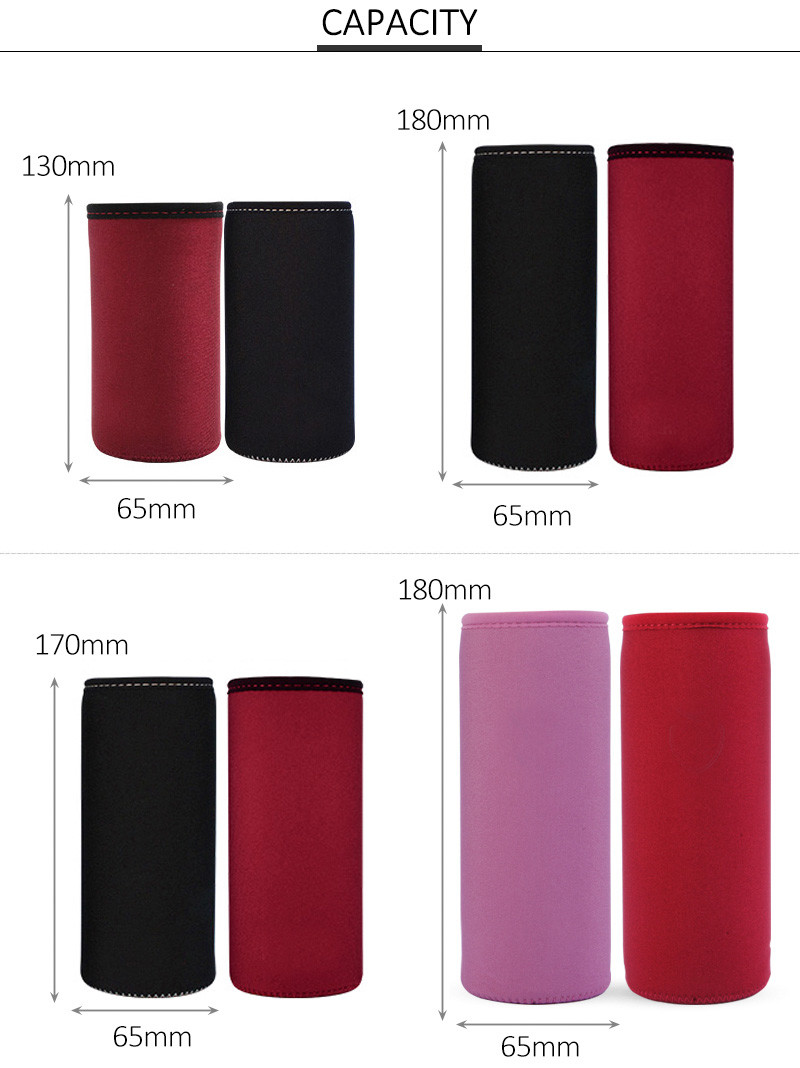 Neoprene Water Cup Tote Cooler Insulated Bottle Sleeve