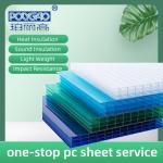 Anti UV 4mm 6mm 8mm 10mm Clear Alveolar Policarbonato Sheet , Hollow Poly