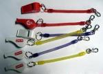 New Style Slim Expanding Safety Lanyard Spring Coil Cable w/Snap Hook&Plastic