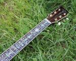 Factory 41 inch Koa wood acoustic guitar,Ebony fingerboard Abalone inlays D45k