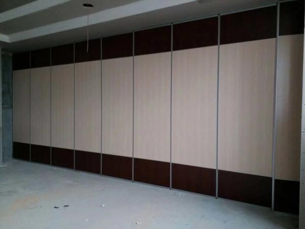 Soundproof Sliding Partition Walls , Aluminium Track Melamine Hanging Room