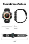 530mAh Battery GPS Smart Watch IP68 Waterproof Running Watch Fitbeing APP