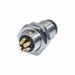 IP67 3A Panel Mount M8 Waterproof Connector Panel Mount Rigoal