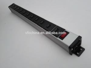 Wholesale ETL Approved alu- alloy 5V 2.1A USB 12 port charger from china suppliers