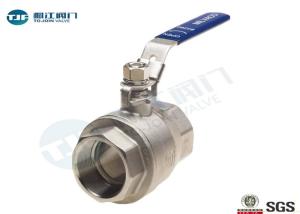Wholesale Standard 2 Piece Full Port Ball Valve ASTM A216 With NPT Connection from china suppliers