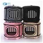 Lightweight Oval Waterproof EVA Storage Bag For Women Pink Or Gold Color