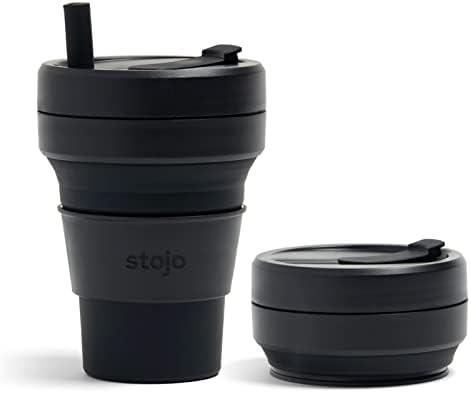 Collapsible Travel Cup - Sage Green, 12oz / 355ml - Leak-Proof Reusable To-Go