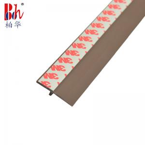 Wholesale Co - Extruded Brown Pvc Door Bottom Seal With 3M Self - Adhesive Tape Garage Door Weather Stripping from china suppliers