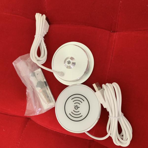 Desktop QI Smart Furniture Office Phone Quick Wireless Charger Embedded Dark