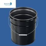 0.32mm-0.43mm Metal Paint Pail 20l Black Bucket With Lid