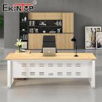 Walnut Sturdy Wood Office Desk Manager Desk Designer Desk For Office