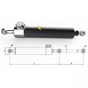 China Adjustable Tension Type Damper Metal Hydraulic Cylinder for Gym Exercise Machine on sale