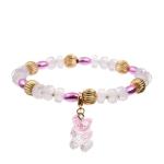 Jelly Bear Charm Handmade Beads Bracelets Candy Color Brithday Gift For Girl