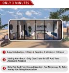Sandwich Panel Prefab Homes Modern Cabin House for Apple Container Pods and