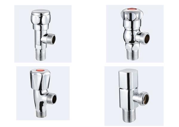 Brass Washing Machine Angle Valve Chrome Plated Water Angle Valve Faucet Easy