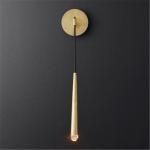 Minimalist Gold Mteal Led Wall Lamp Creative Parlor Bedroom Wall lamp (WH-OR-48)