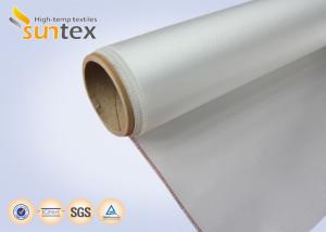 Wholesale 13oz High Heat Resistant Fabric Acrylic Coated For Fireproof Roll Curtain , Lightweight Fiberglass Cloth from china suppliers
