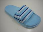 Casual Flat Pvc Stripe Upper Slide Ladies Eva Slippers