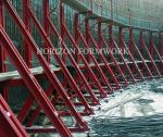 Single side formwork for retaining wall