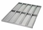 Rk Bakeware China Foodservice 902505 Sub Roll Bread Pan, 5 Molds Per Pan