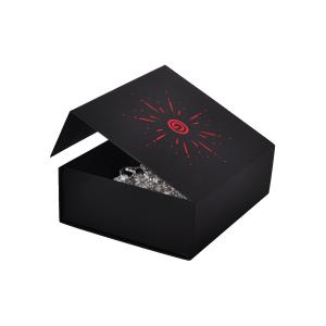 Wholesale Customized Black Clothing Cardboard Box Biodegradable With Raffia from china suppliers