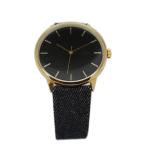 Sport / Fashion Style Alloy Wrist Watch With Black Fabric Strap , Water