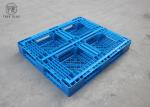 Single HDPE Plastic Pallets Hd Full Perimeter Bottom , Reinforced Plastic