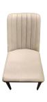 Oak wood frame structure in PU painting with Leather upholstered cushion Dining