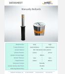 6±1mm Thickness Manually Retractable Bollard High Weather Resistance Long