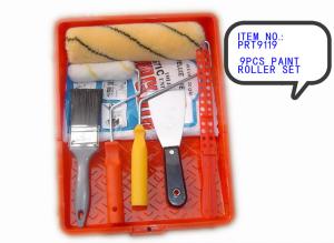 Wholesale 9pcs Paint Rollers Covers Durable Coating Roller Brush Wall Painting Tools Roller Sleeve from china suppliers