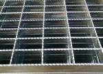 Anti Slide Galvanized Steel Grating , Drain Covers Grates Serrated Tooth Shape